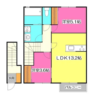 ボナール【2階】の間取り
