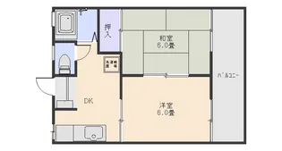 ブライトン南大塚A棟【2階】の間取り