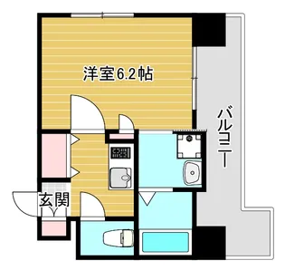 LUXE難波EAST【9階】の間取り