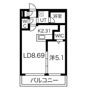 ジジ アン【3階】の間取り
