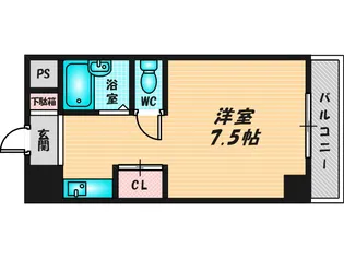 エクセルシオール長田【10階】の間取り