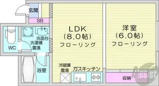 グリュックハイム【3階】の間取り
