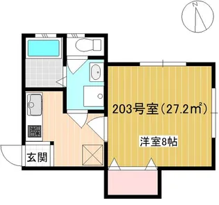 クレール大森西【2階】の間取り