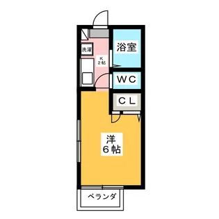 シャルマンパレスII【1階】の間取り