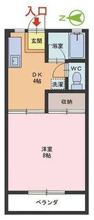 デラシオン旭【2階】の間取り