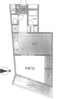 クォーレ東館西館【3階】の間取り