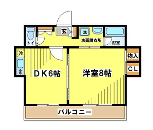 パステルコート【2階】の間取り