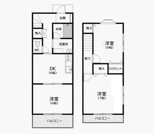 Salem A【1階】の間取り