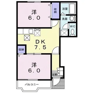ジャン・アラモードI【1階】の間取り