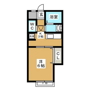 なかね荘【2階】の間取り