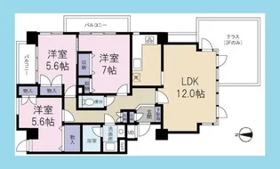 グレースコート【4階】の間取り