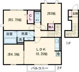 リンデンハイム【2階】の間取り