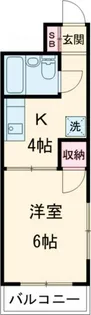 メゾンクレール【6階】の間取り