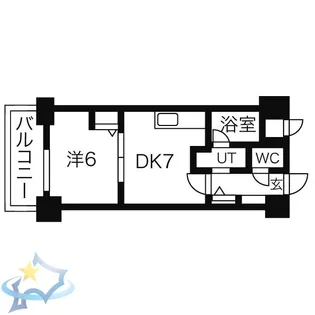 コートロティ琴似【11階】の間取り