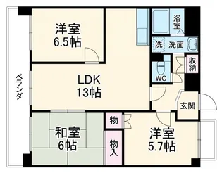 ケントマンション【3階】の間取り