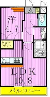 クレールスクエア【2階】の間取り