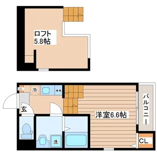 ハーモニービレッジ南仙台【1階】の間取り