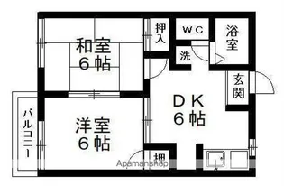 スプルース山口B棟【2階】の間取り
