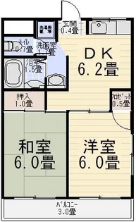 弘道ハイツ【2階】の間取り
