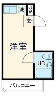 能見台マンション【4階】の間取り