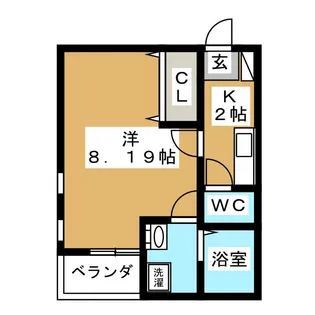 ヴィーブリアン仙台【2階】の間取り