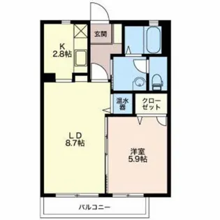 ベル フォンテーヌ【1階】の間取り