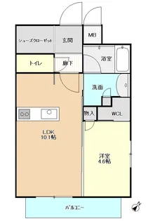 サンパーク桜町レジデンス【6階】の間取り