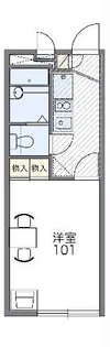 レオパレス赤坂【1階】の間取り