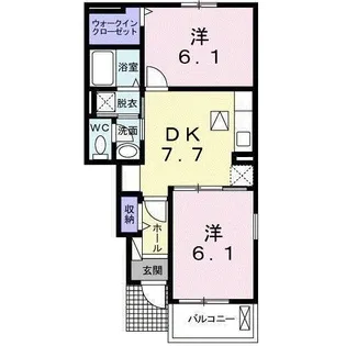 グラン・リーオV【1階】の間取り