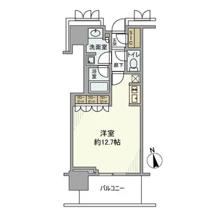 プラウドタワー小岩ファースト【8階】の間取り