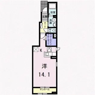 パティオ【1階】の間取り