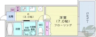 S-RESIDENCE円山表参道【8階】の間取り