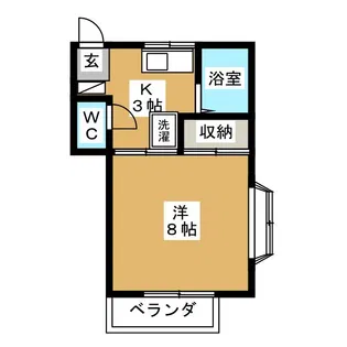 ヒロハイツ【1階】の間取り