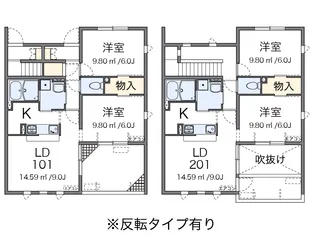 クオーレ【1階】の間取り