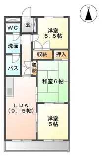 宮城県岩沼市土ケ崎2【アパート】の間取り