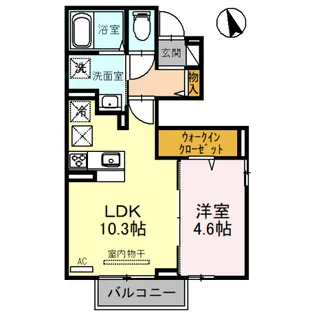 ヌーベルメゾン【1階】の間取り