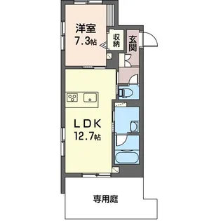イーハトーブ浦和【1階】の間取り
