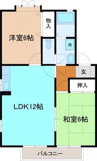 ベルメゾンII【1階】の間取り