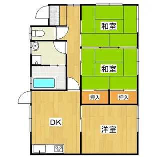 岡山県岡山市東区上道北方【一戸建】の間取り
