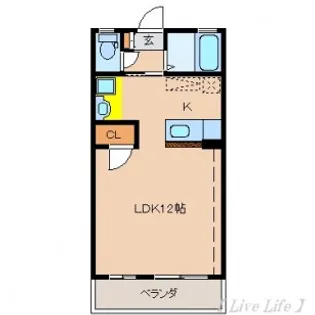 メゾンドU【2階】の間取り