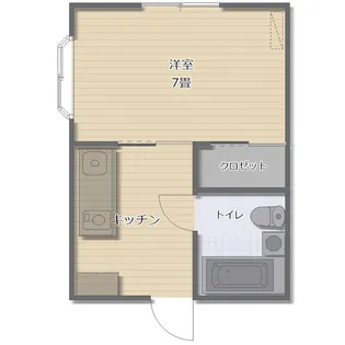 クラウンハウス共英【3階】の間取り