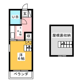 グレース大神I【2階】の間取り