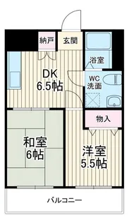 2DKの間取り画像