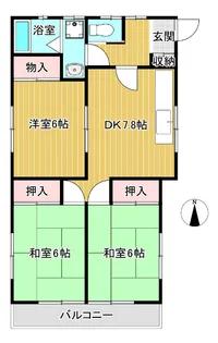 下保谷2丁目貸室【2階】の間取り