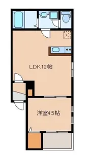 クレア名島【3階】の間取り