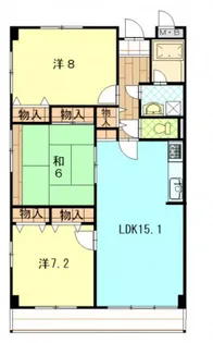 ラフィーネ住吉【4階】の間取り