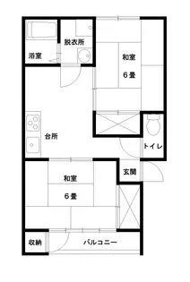 コーポみやま A棟【1階】の間取り