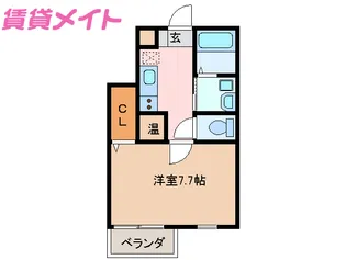 ベルフォーレ新町【1階】の間取り