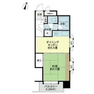 ライオンズマンション上杉西【3階】の間取り