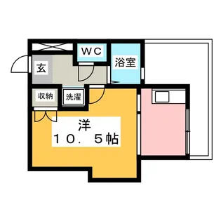 レジデンス川上【1階】の間取り